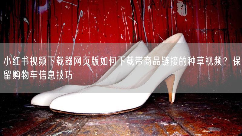 小红书视频下载器网页版如何下载带商品链接的种草视频？保留购物车信息技巧