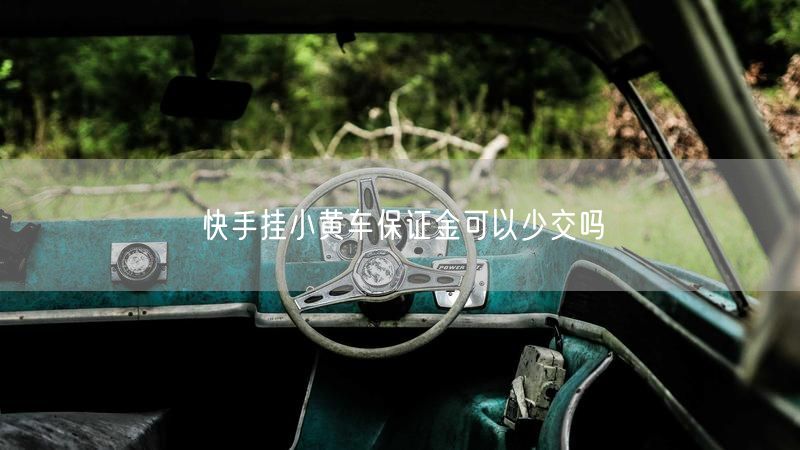 快手挂小黄车保证金可以少交吗